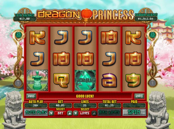 Dragon Princess Slot Game Reels