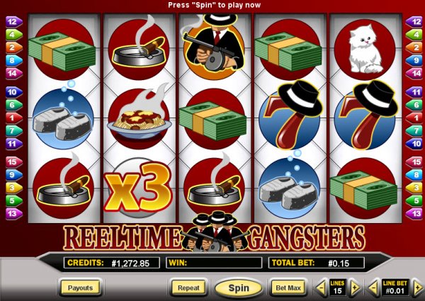 Reeltime Gangsters  Slot game Reels