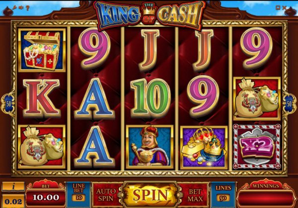 King of Cash Slot Game Reels