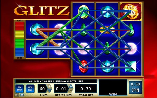 Glitz Slot Pay Lines