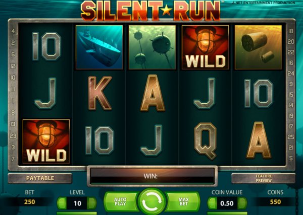 Silent Run Slot Game Reels