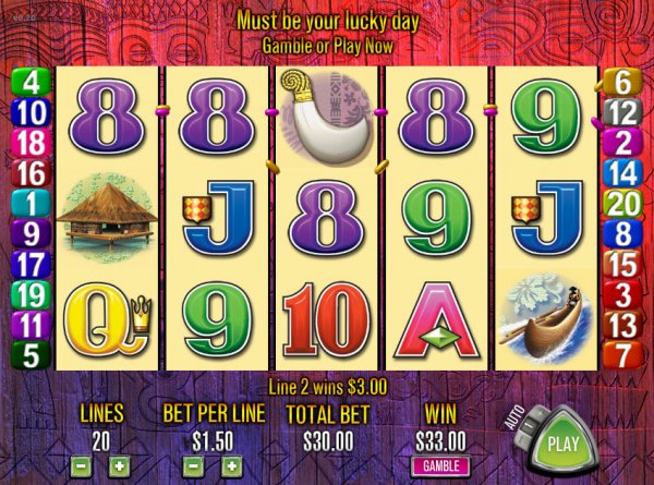 Tiki Torch Slot Game Reels