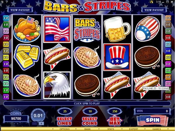 Image of the video slot Bars & Stripes
