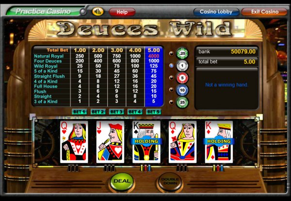 video poker strategy generator deuces wild bonus