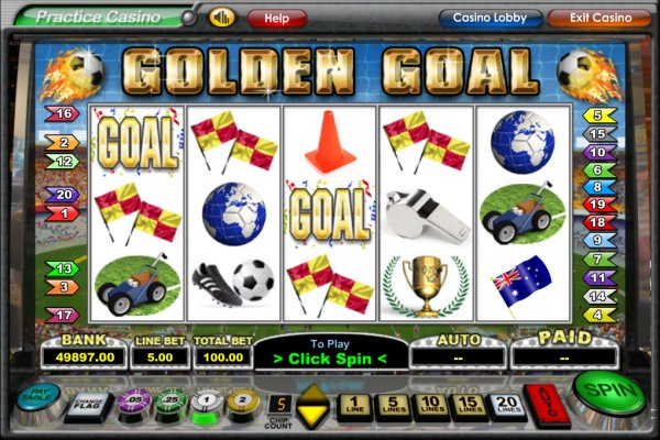 Golden Goal Slot Game Reels