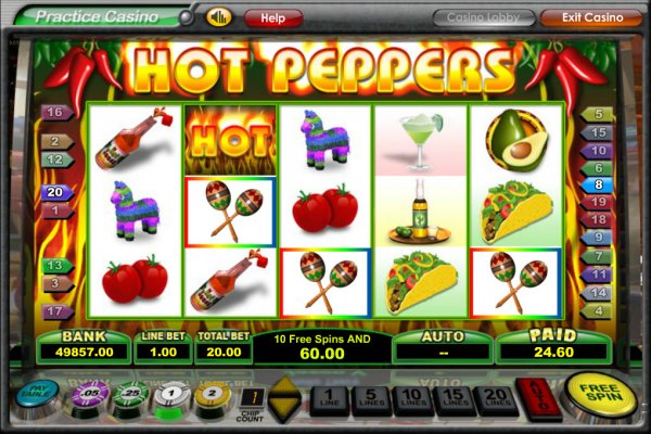 Hot Peppers Slot Game Reels