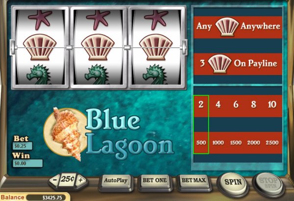 Screenshot of Blue Lagoon Slots by Vegas Technology