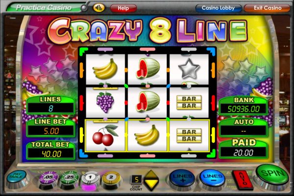 Crazy 8 Line Slot Game