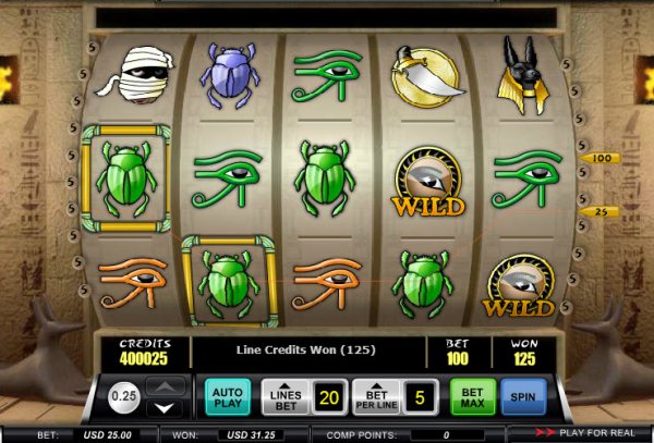 Cleopatra's Bonus Slot Game Reels