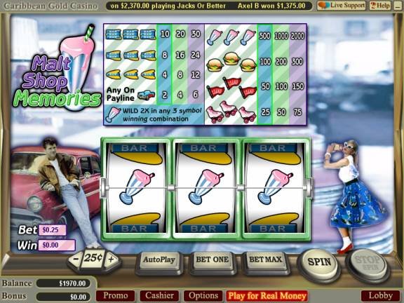 Screenshot of Malt Shop Memories from Vegas Technology