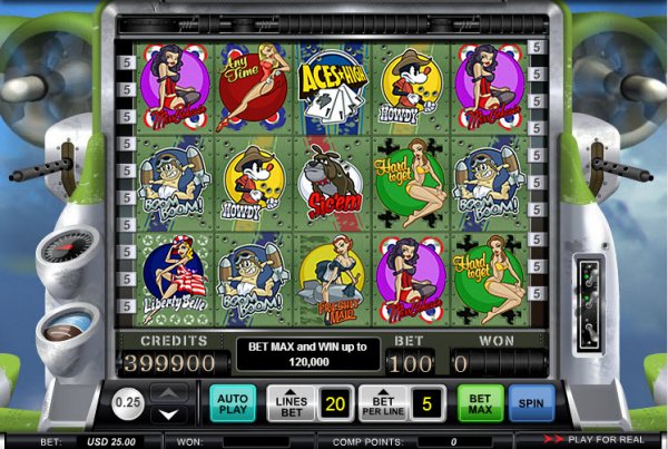 Aces High Slot Game Reels