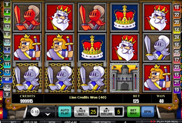 King's Castle Slot Game Reels