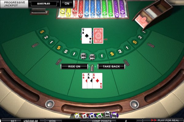 Triple Ride Poker Game Table