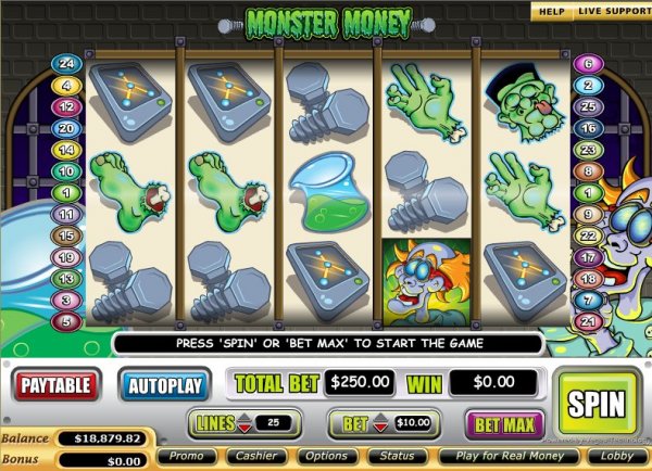 Screenshot of Monster Money Slots by Vegas Technology