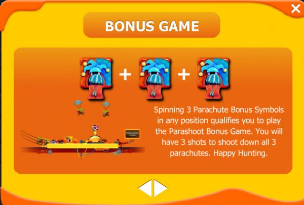 Flip Flap Slot Parachute Bonus Game
