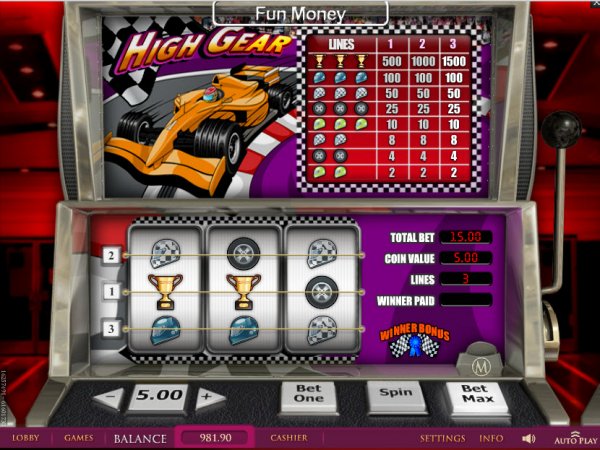 High Gear Slot Game