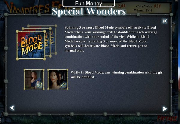 Vampires Feast Slot Special Wonders