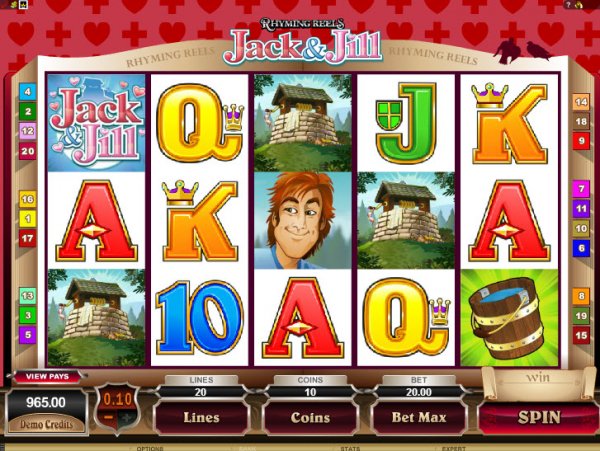Jack & Jill Rhyming Reels Slot  Game Reels 