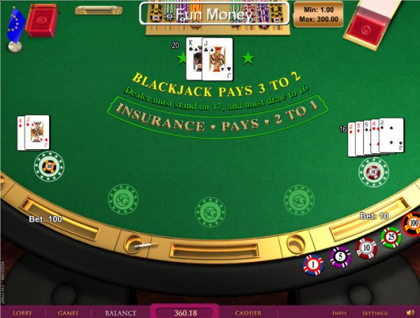 European Blackjack Game