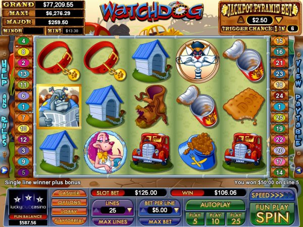 Watchdog  Slot Game Reels