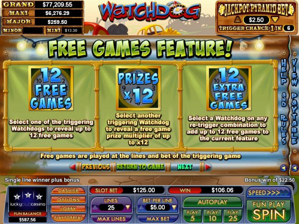 Watchdog  Slot Free Spins Feature