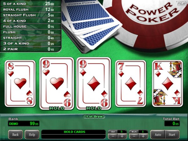 Power Poker Video Poker