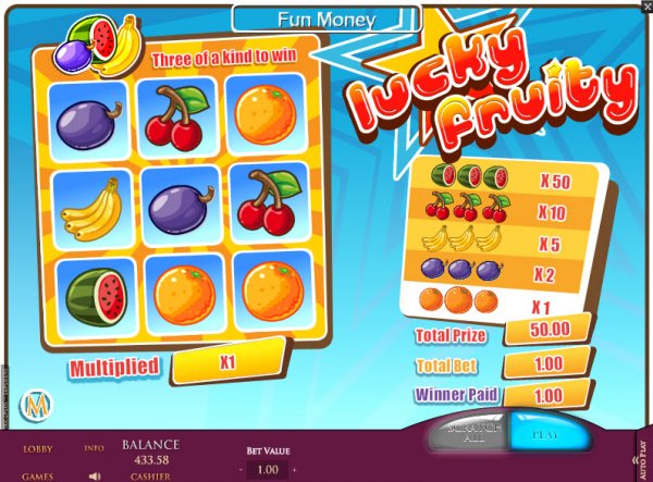 Lucky Fruity Scratch Game