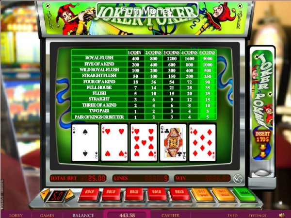 Joker Poker Video Poker Game