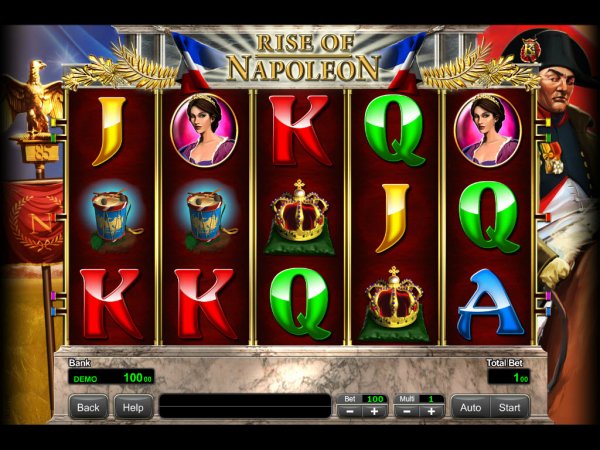 Rise of Napoleon Slot Game Reels