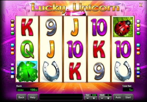 Lucky Unicorn Slot Game Reels