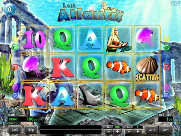Lost Atlantis Slot Gaame Reels
