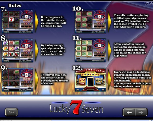 Lucky Seven Slot Rules II