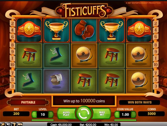 Fisticuffs Slot Game Reels