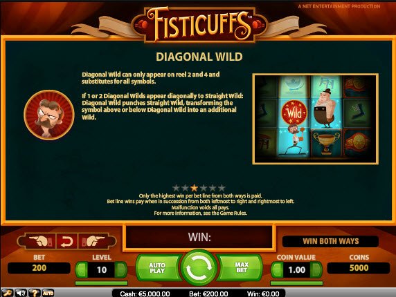 Fisticuffs Slot Diagonal Wild