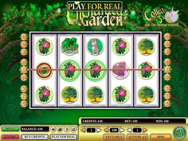 Enchanted Garden Slot Game Reels