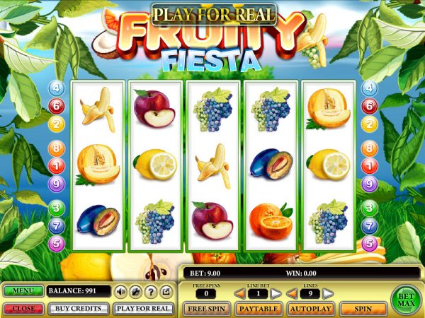 Fruity Fiesta Slot Game Reels