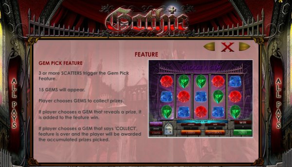 Gothic Slot Bonus Game