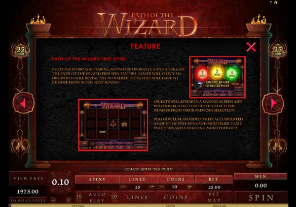 Path of the Wizard Slot Feature