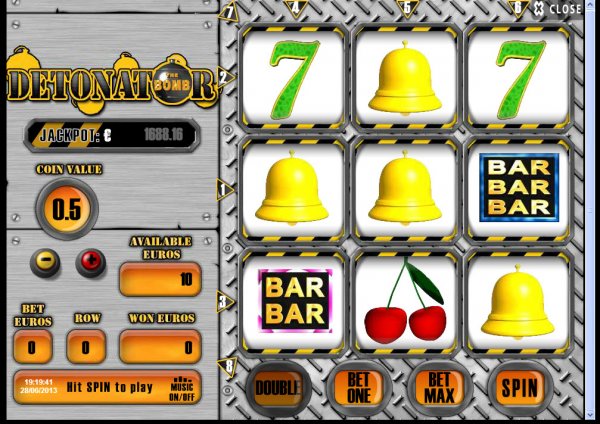 The Bomb Detonator Slot game Reels
