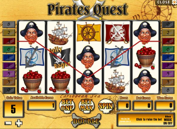 Pirate's Quest Slot Game Reels