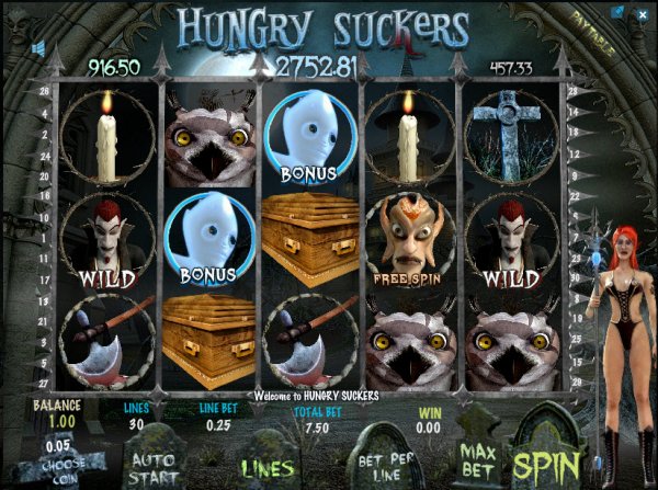 Hungry Suckers Slot game Reels