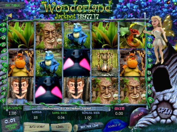 Wonderland Slot Game Reels