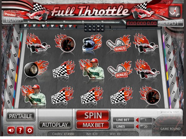 Full Throttle Slot Game Reels