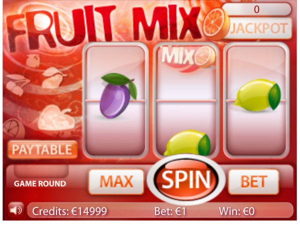 Fruit Mix Slot Game Reels