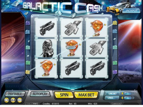 Galactic Cash Slot Game Reels