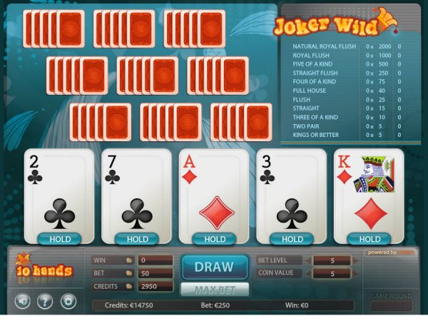 Joker Wild Video Poker 10 Hands