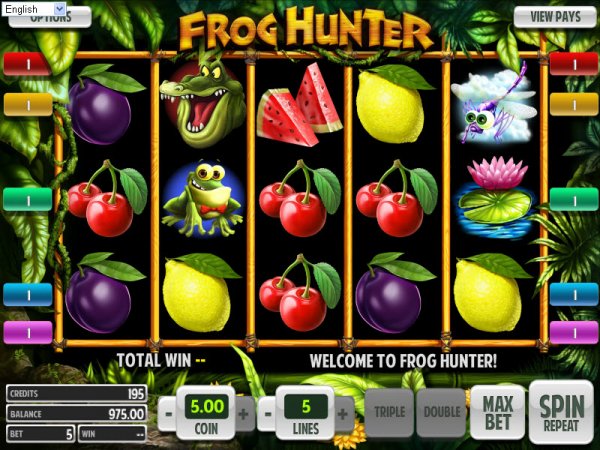 Frog Hunter Slot game Reels
