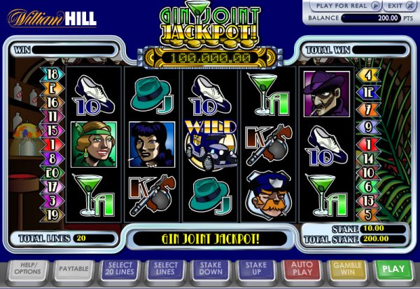 Gin Joint Jackpot Slot Game Reels
