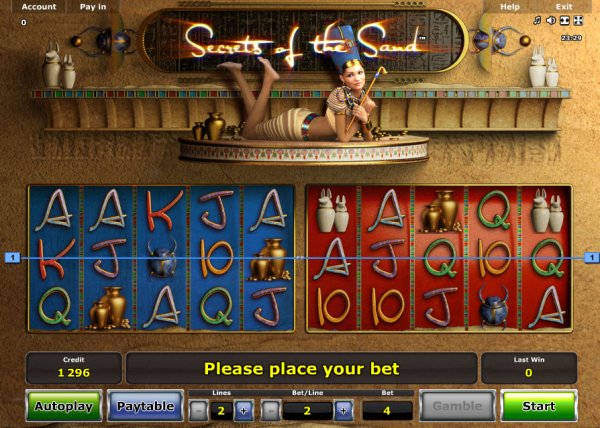 Secrets of the Sand Slot Game Reels