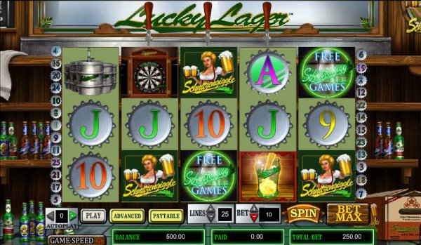Lucky Lager Slot Game Reels